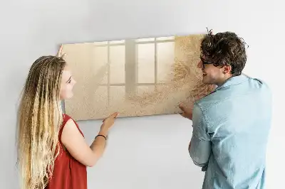 Schreib-Magnettafel mit Motiv abstrakte Blätter
