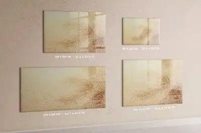 Schreib-Magnettafel mit Motiv abstrakte Blätter