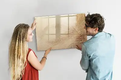 Schreib-Magnettafel mit Motiv abstrakte Blätter