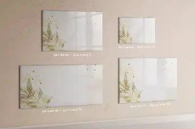 Beschreibbare Magnettafel mit Pastell-Abstraktion