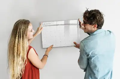 Beschreibbare Magnettafel in minimalistischem Design für Menüs