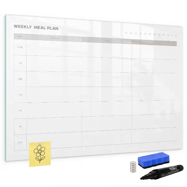 Schreib-Magnettafel mit Design Einfaches Menü