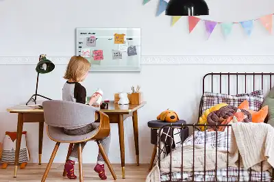 Beschreibbare Magnettafel in Pastell für den Mahlzeitenplan