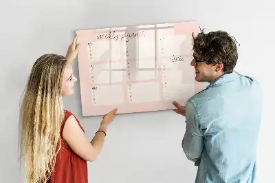 Schreib-Magnettafel bezaubernder Wochenplaner
