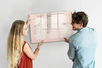 Schreib-Magnettafel bezaubernder Wochenplaner
