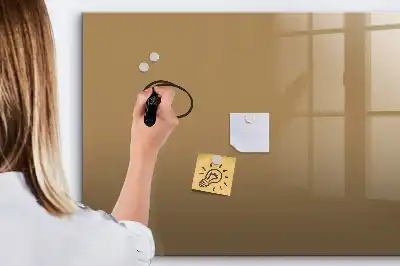 Schreib-Magnettafel in Dunkelbeige