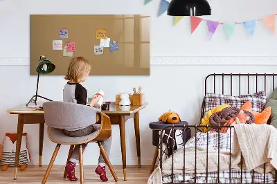 Schreib-Magnettafel in Dunkelbeige