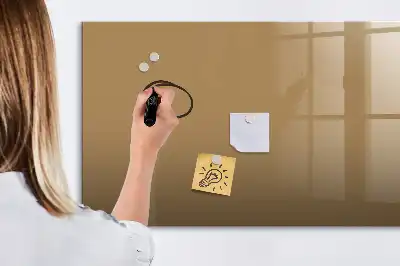 Schreib-Magnettafel in Dunkelbeige