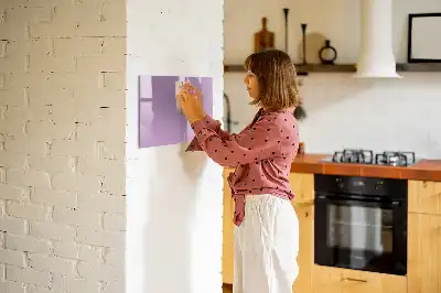 Beschreibbare Magnettafel in Flieder