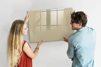 Beschreibbare Magnettafel in Beige