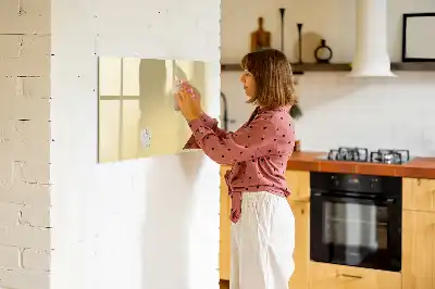 Schreib-Magnettafel in Creme