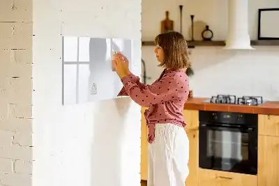 Beschreibbare Magnettafel in Off-White