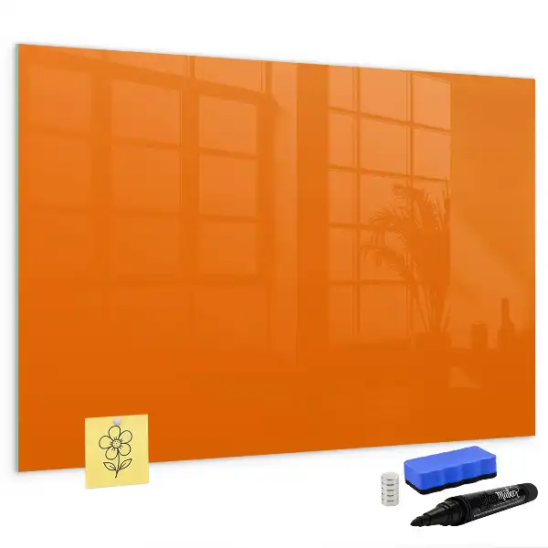 Schreib-Magnettafel in Orange