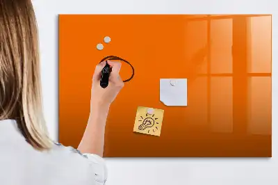 Schreib-Magnettafel in Orange