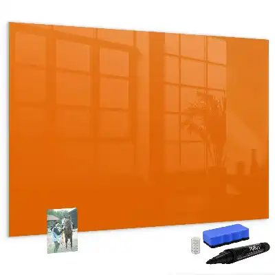 Schreib-Magnettafel in Orange