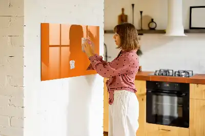 Schreib-Magnettafel in Orange