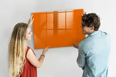 Schreib-Magnettafel in Orange