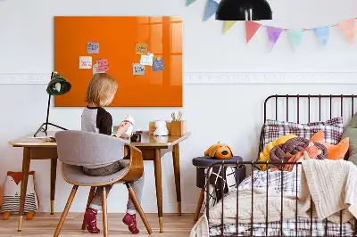 Schreib-Magnettafel in Orange