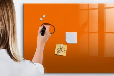 Schreib-Magnettafel in Orange