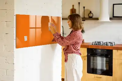 Schreib-Magnettafel in Orange