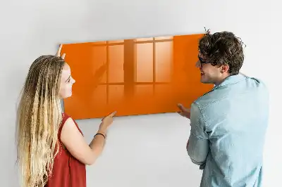 Schreib-Magnettafel in Orange