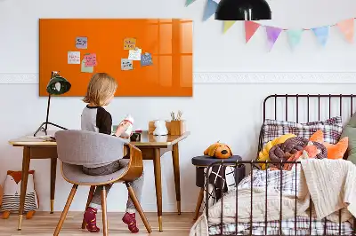 Schreib-Magnettafel in Orange