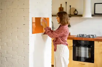 Schreib-Magnettafel in Orange