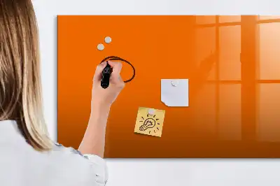 Schreib-Magnettafel in Orange