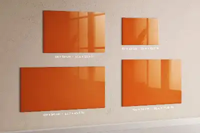 Schreib-Magnettafel in Orange
