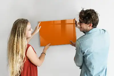 Schreib-Magnettafel in Orange