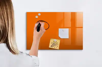 Schreib-Magnettafel in Orange