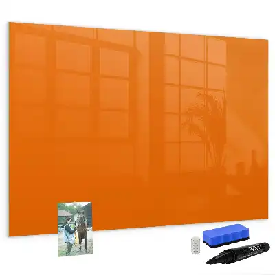 Schreib-Magnettafel in Orange