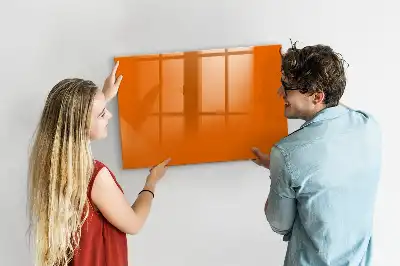 Schreib-Magnettafel in Orange