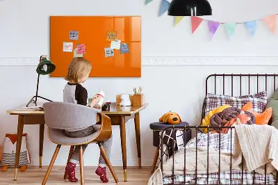 Schreib-Magnettafel in Orange