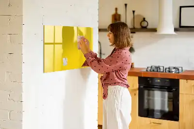 Schreib-Magnettafel in Hellgelb