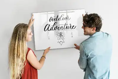 Beschreibbare Magnettafel für Outdoor-Abenteuer