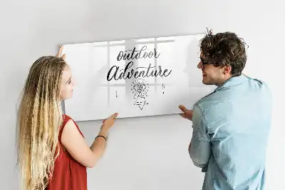 Beschreibbare Magnettafel für Outdoor-Abenteuer