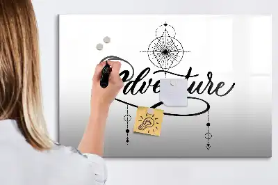 Schreib-Magnettafel Abenteuer-Design