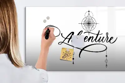 Schreib-Magnettafel Abenteuer-Design