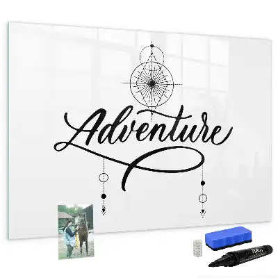 Schreib-Magnettafel Abenteuer-Design