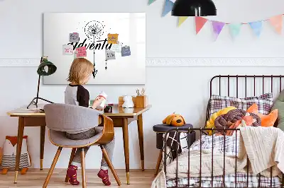 Beschreibbare Magnettafel im Design Abenteuer