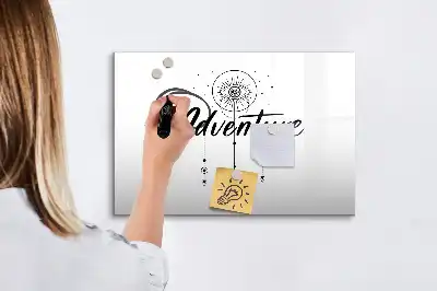 Beschreibbare Magnettafel im Design Abenteuer