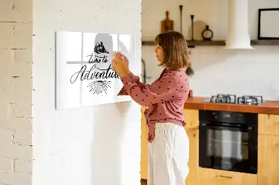 Schreib-Magnettafel Abenteuer-Design