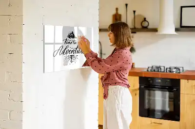 Schreib-Magnettafel Abenteuer-Design
