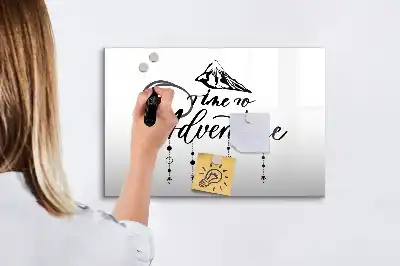 Schreib-Magnettafel im Design Abenteuer