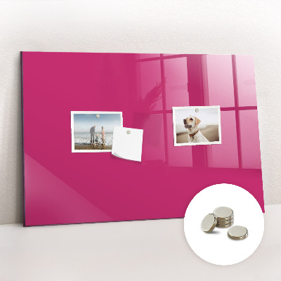 Magnettafel Kräftige rosa Farbe