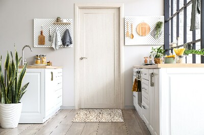 Fussmatte innen Goldenes Blättermuster