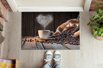 Fussmatte innen Kaffee Herz