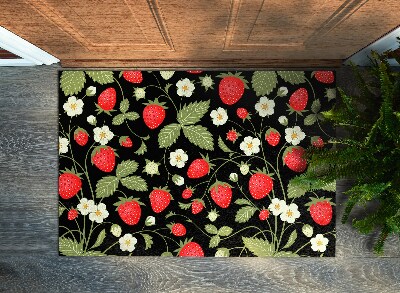 Fussmatte innen Erdbeeren