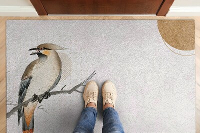 Fußmatte haustür Vogel auf einem Ast